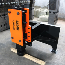 Excavator/Skid Steer Mounted Wood/Steel Post Driver Hydraulic Breaker in Pile Driver